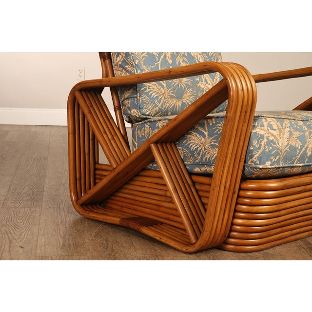 Paul Frankl Pair Of Pretzel Rattan Lounge Chairs For Sale - Image 9 of 18