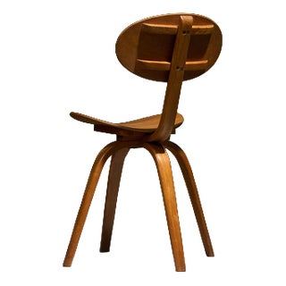 Bow-Wood No. 03 Side Chair by Kwok Hoi Chan for Hugues Steiner, France, Late 1940s For Sale