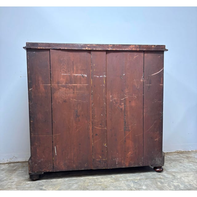 Antique English Mahogany Chest of Drawers For Sale In Naples, FL - Image 6 of 9