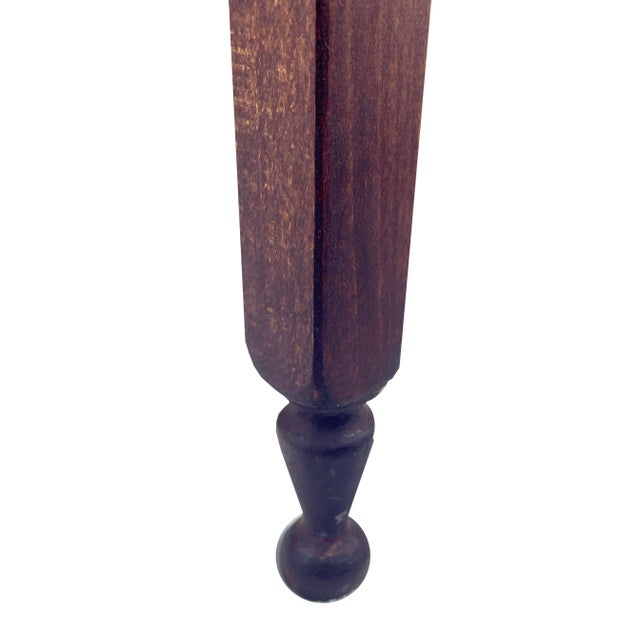 Traditional Mid 1800s Federal Style, New-York-Leg Nightstand With Two Drawers For Sale - Image 3 of 7