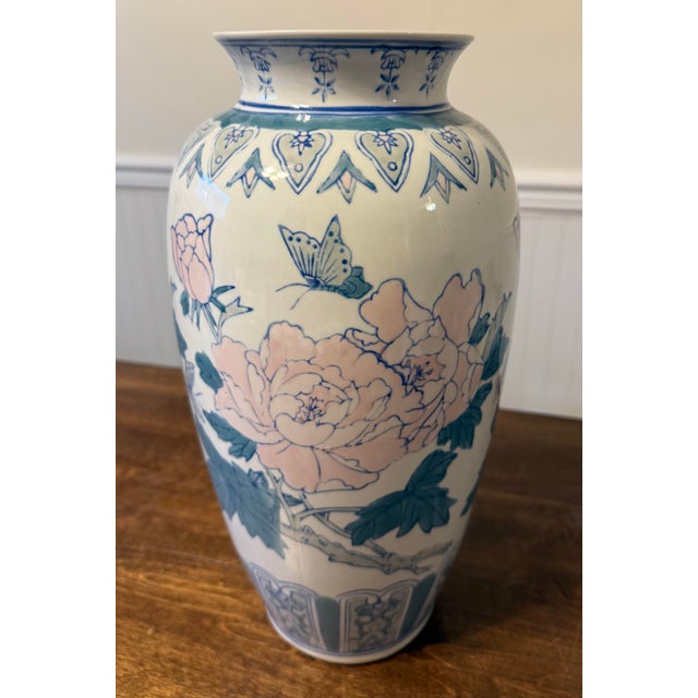 Oriental Chinoiserie Vase For Sale - Image 9 of 11