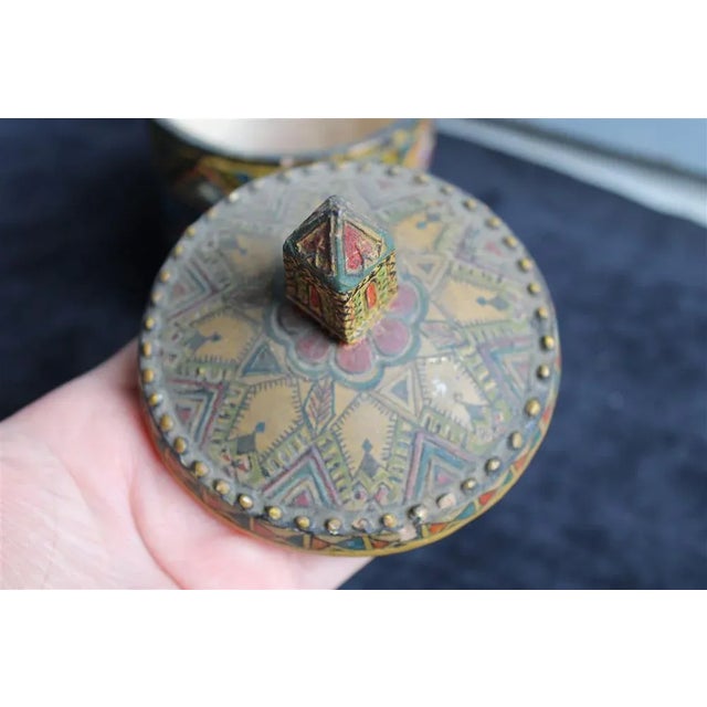 Blue Ceramic Box, 1925 For Sale - Image 8 of 17