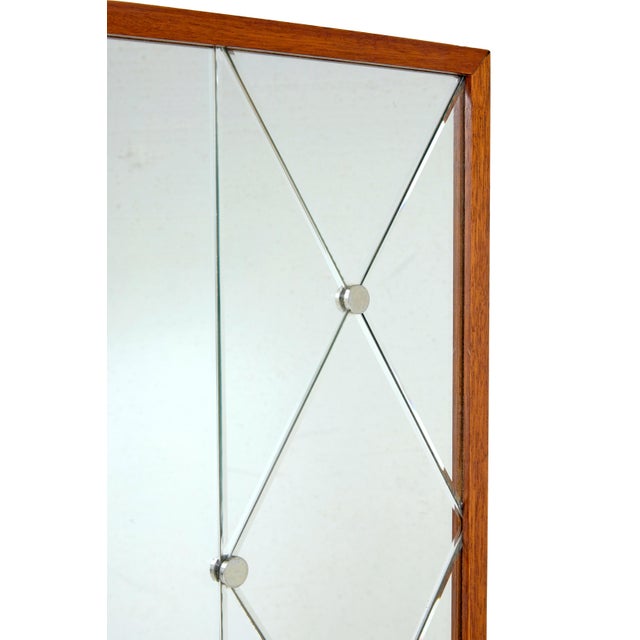 1950s Mid-Century Scandinavian Harlequin Mirror from Glas & Tra, 1950s For Sale - Image 5 of 8