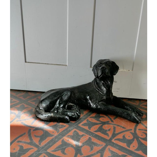 Vintage Black Labrador Door Stop, 1960 For Sale - Image 10 of 12