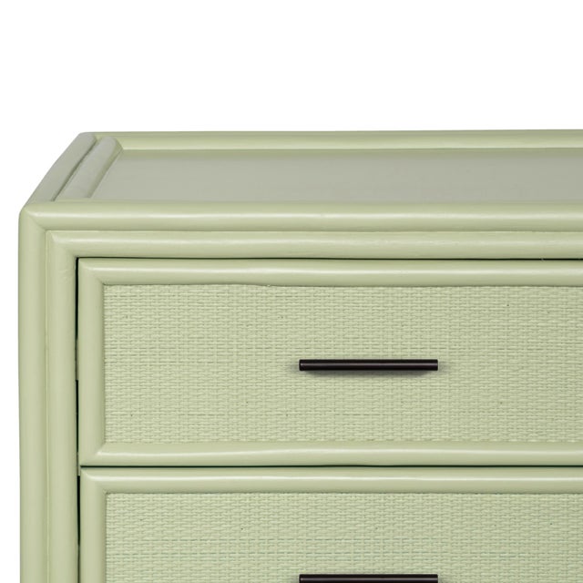 David Francis Bermuda Six-Drawer Dresser - Celery Green For Sale - Image 4 of 9