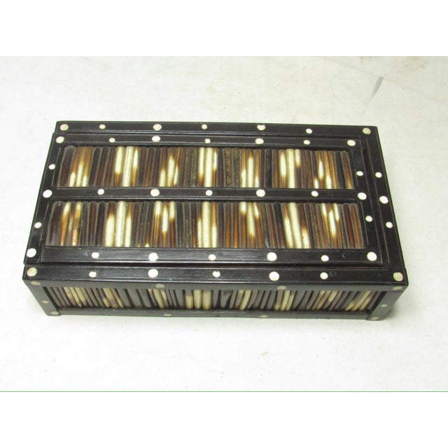 1900 - 1909 Anglo Indian Quill Pencil Box For Sale - Image 5 of 13
