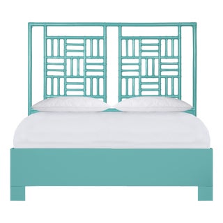 Finn Standard Bed Queen - Turquoise For Sale