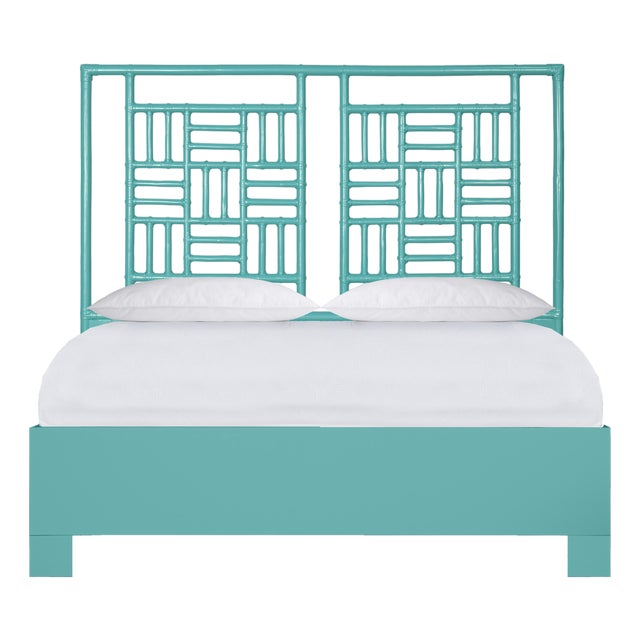 Finn Standard Bed Queen - Turquoise For Sale