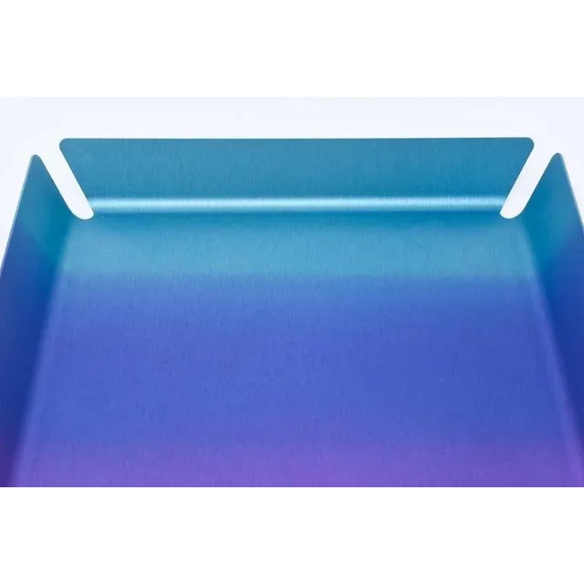 Turquoise Neal Fray for Opening Ceremony Anodized Aluminum Serving Tray, Barware For Sale - Image 8 of 9