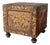 Vintage Folk Art Camphor Chest With African Safari Theme Animal Carvings For Sale