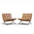 Mid-Century Modern Mies Van Der Rohe for Knoll Mid Century Barcelona Lounge Chairs - Pair For Sale - Image 3 of 13
