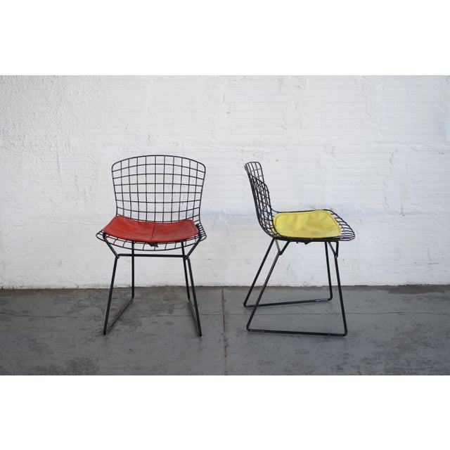 Children's Knoll Harry Bertoia Children's Yellow Chair For Sale - Image 3 of 8