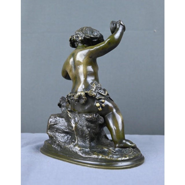 After Clodion, Bacchus with Cymbals, Late 19th Century, Bronze For Sale - Image 11 of 18