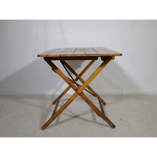 Vintage Garden Furniture Set in Wood, 1970s, Set of 3 For Sale - Image 9 of 11