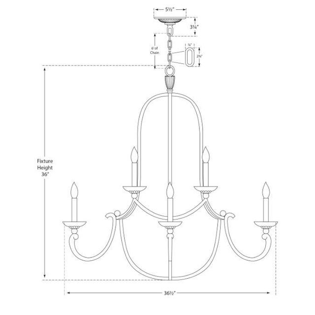Transitional Chapman & Myers for Visual Comfort Signature Flemish Medium Round Chandelier in Aged Iron with Linen Shades For Sale - Image 3 of 3