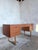 Mid-Century Teak Desk with Sleigh Legs For Sale - Image 5 of 7