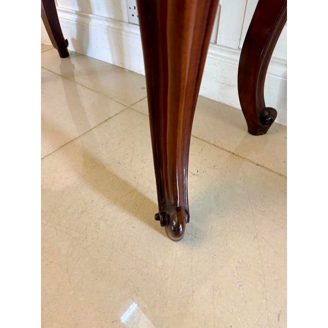 Antique Victorian Mahogany Serpentine Console Hall Table, 1850 For Sale - Image 9 of 10