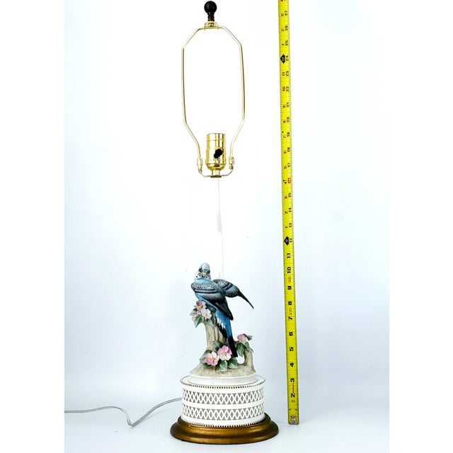 Nautical Lamp Blue Parakeet Parrot For Sale - Image 3 of 12