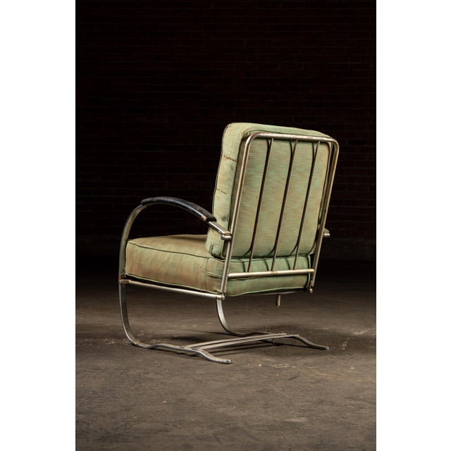 Vintage After-Wolfgang Hoffmann Chrome Springer Armchair For Sale In Chicago - Image 6 of 14