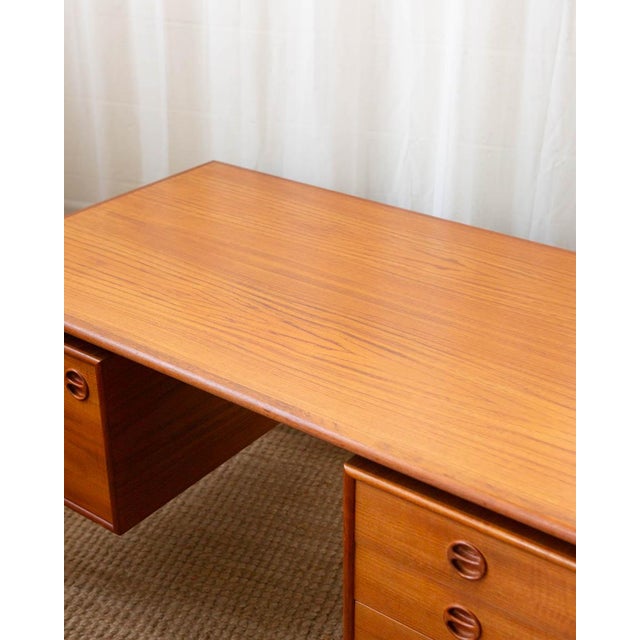 Wood 1960s Danish Teak Writing Desk Attributed to Arne Vodder For Sale - Image 7 of 18