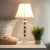 White 1970s Stacked Rings of Carrara Marble Table Lamp For Sale - Image 8 of 8