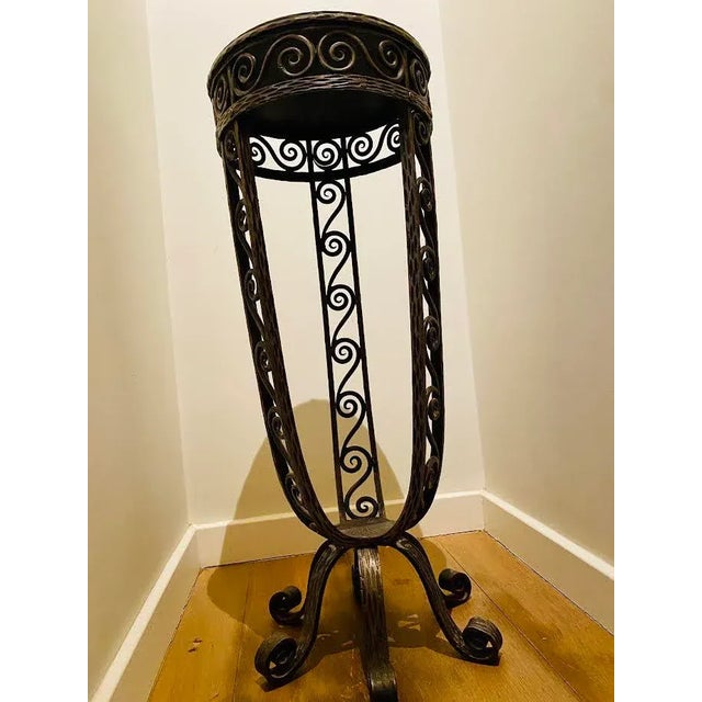 1930s Vintage Grey Pedestal, 1930s For Sale - Image 5 of 5