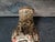 White Chinese Ceramic Vase,Brown Glaze Porcelain Vase Hand Carved Cock Pattern For Sale - Image 8 of 11