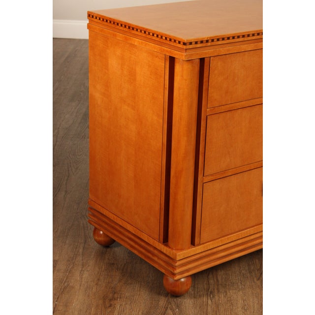 Wood Hickory White Genesis Collection Biedermeier Style Triple Dresser For Sale - Image 7 of 18