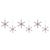 2020s Snowflake Jewel Ornaments (Set of 6) For Sale - Image 5 of 5