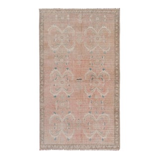Mid-20th Century Handmade Turkish Anatolian Accent Rug 4'7" X 7'10" For Sale