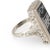 Black Antique Deco Music Sheet Ring Vintage 14 Karat White Gold Onyx size 4.5 For Sale - Image 8 of 8