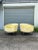 Yellow Vintage Pair of Upholstered and Tufted Barrel Club Chairs by Milo Baughman for Woodmark For Sale - Image 8 of 12