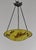 Art Deco Large French Art Deco Pendant Light by Le Verre Francais Schneider - 1925 Cameo Chandelier France For Sale - Image 3 of 13