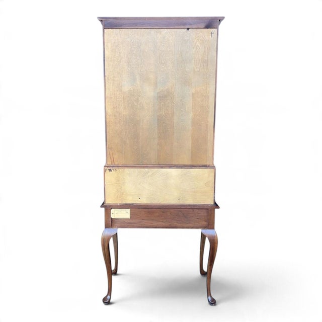 1960s 1960s Monitor Furniture Co. Inc Glass Front Display Secretary Bookcase For Sale - Image 5 of 6