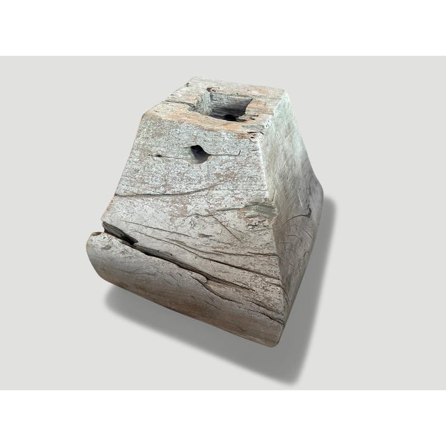 Sculptural Antique Column Base For Sale - Image 4 of 5
