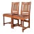 Stickley Brothers Antique Mission Oak and Cane Arts & Crafts Side Chairs or Dining Chairs, Pair For Sale