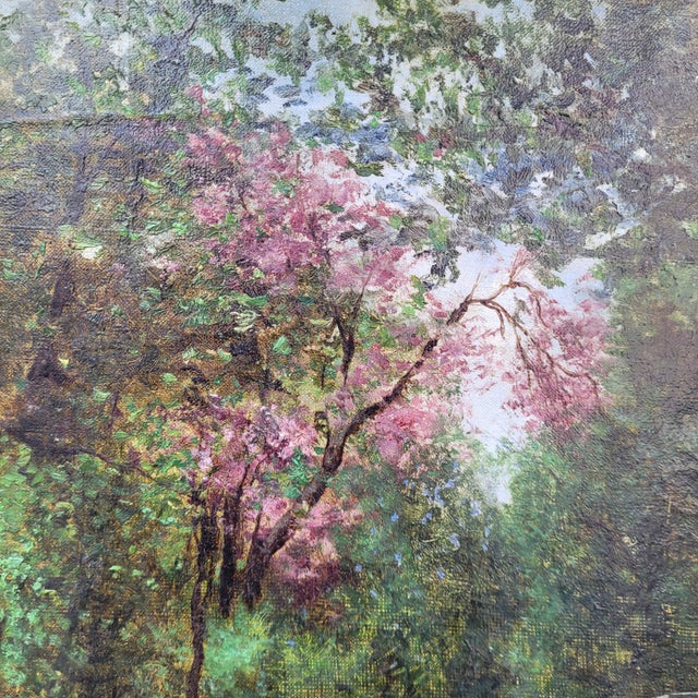 Manuel Ramos Artal, Garden Scene, Late 1800s, Oil on Canvas, Framed For Sale - Image 9 of 18