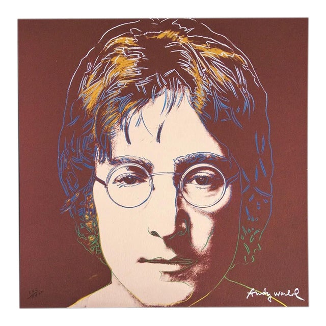 1986 Carnegie Museum of Art After Andy Warhol "John Lennon" Lithograph For Sale