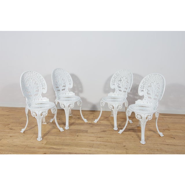 Victorian Aluminium Garden Dining Set, United Kingdom, 1950s, Set of 5 For Sale - Image 13 of 18