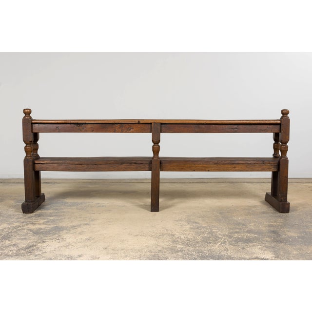 Mid 19th Century French Provincial Oak Hall Bench For Sale - Image 18 of 18