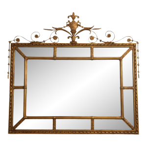 Friedman Brothers Adam Style Gold Frame Beveled Mirror