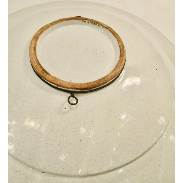 Man in the Moon French Faience Deep Dish Charger 70s For Sale In New York - Image 6 of 6