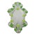 Contemporary Venetian Oval Green Floral Hand-Carved Mirror by Simoeng For Sale - Image 3 of 7