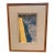 Vintage Abstract Screenprint Reflections by the Pool Signed Limited Edition 9/29 Framed For Sale