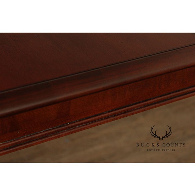 2000 - 2009 Ethan Allen 'British Classics' Extendable Dining Table For Sale - Image 5 of 16