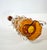 Mid-Century Modern Two-Handled Amber Murano Glass Vase, Italy, 1950s For Sale - Image 16 of 18