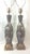 Dimensions-32.5"H to the top of finials x 4.5" square at bases. Condition-Both lamps are in good vintage condition showing...