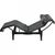 LC4 Chaise Lounge in Black Leather from Le Corbusier, 2000s For Sale - Image 9 of 14