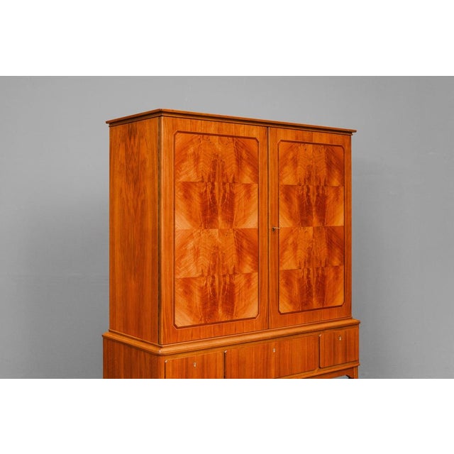 Mid-Century Modern Highboard in Walnut, 1900s For Sale - Image 5 of 16