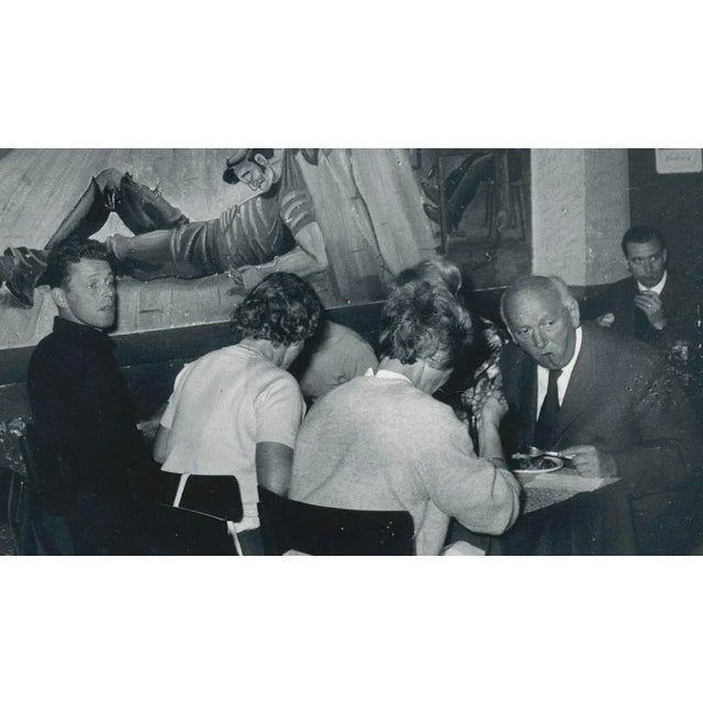 Erich Andres, People Dining at Latin Quarter, Paris, France, 1950s, Black & White Photograph For Sale - Image 3 of 5